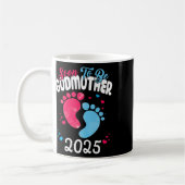 Bald auf Godmutter 2025 Schwangerschaftsankündigun Kaffeetasse (Links)
