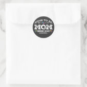 Bald auf Mama 2025 Runder Aufkleber (Tasche)