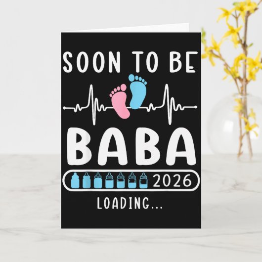 Bald Baba 2026 Wird Zu Baba Befördert  Karte (Gelbe Blume)