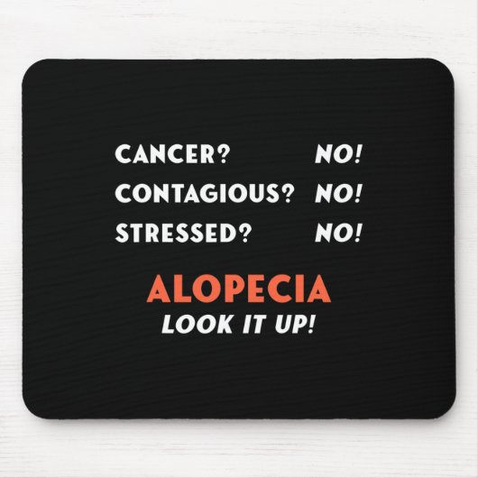 Bald Balding Alopecia Areata Haarausfall Problem A Mousepad (Vorne)