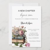 Bald beginnt ein neues Kapitel - Braut zu sein Einladung (Vorderseite)