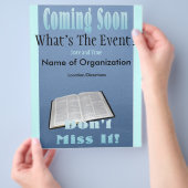 Bald blauer Flyer (Hand)