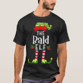 Bald Christmas Elf Matching Pajama X-mas Party  T-Shirt (Vorderseite)