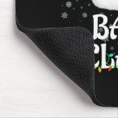 Bald Claus Christmas Lights Santa Pajama Family Ma Mousepad (Ecke)