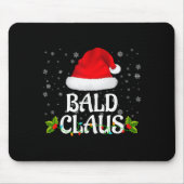 Bald Claus Christmas Lights Santa Pajama Family Ma Mousepad (Vorne)