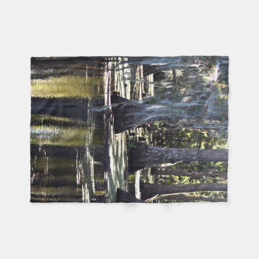 Bald Cypress Trees Fleecedecke (Vorderseite (Horizontal))