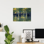 Bald Cypress Trees | Horseshoe Lake Illinois Poster (Heimbüro)
