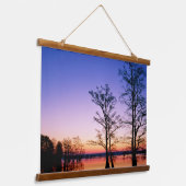 Bald Cypress Trees | Nationale Schutzhütte, TN Wandteppich Mit Holzrahmen (Gewinkelt)