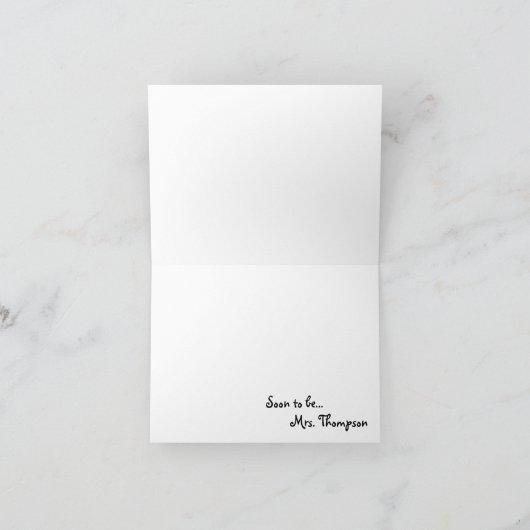 Bald... Dankeskarten Dankeskarte (Innenseite)