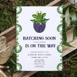 Bald die neutrale Dragon Baby-Dusche Einladung