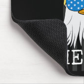Bald Eagle 4. Juli Trump Flag Funny Mousepad (Ecke)