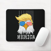 Bald Eagle 4. Juli Trump Flag Funny Mousepad (Mit Mouse)