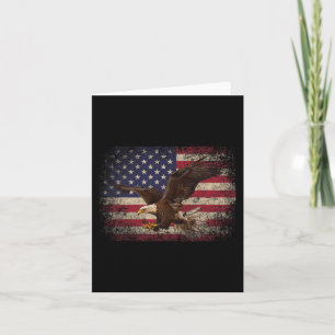Bald Eagle 4. Juli Weihnachtsgeschenk American Fla Karte