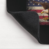 Bald Eagle 4. Juli Weihnachtsgeschenk American Fla Mousepad (Ecke)