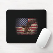 Bald Eagle 4. Juli Weihnachtsgeschenk American Fla Mousepad (Mit Mouse)