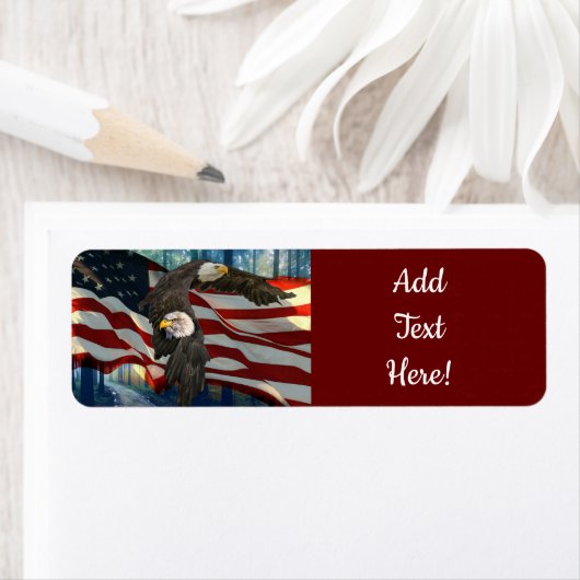 Bald Eagle American Flag (Insitu)