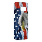 Bald Eagle American Flag Case-Mate Samsung Galaxy Hülle (Rückseite/rechts)