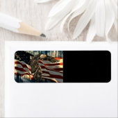 Bald Eagle American Flag Country Road (Insitu)