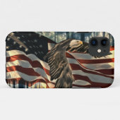 Bald Eagle American Flag Country Road Case-Mate iPhone Hülle (Rückseite (Horizontal))
