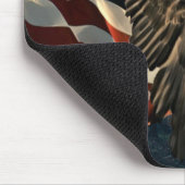Bald Eagle American Flag Country Road Mouse Pad Mousepad (Ecke)