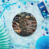 Bald Eagle American Flag Country Road Paper Teller (Party)