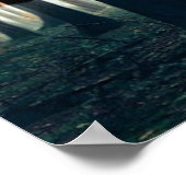 Bald Eagle American Flag Country Road Poster (Ecke)