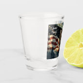 Bald Eagle American Flag Country Road Schnapsglas (Links)