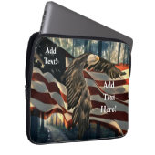 Bald Eagle American Flag Country Road Sleev Laptopschutzhülle (Vorne Rechts)