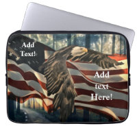 Bald Eagle American Flag Country Road Sleev