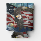 Bald Eagle American Flag Dosenkühler (Vorderseite)