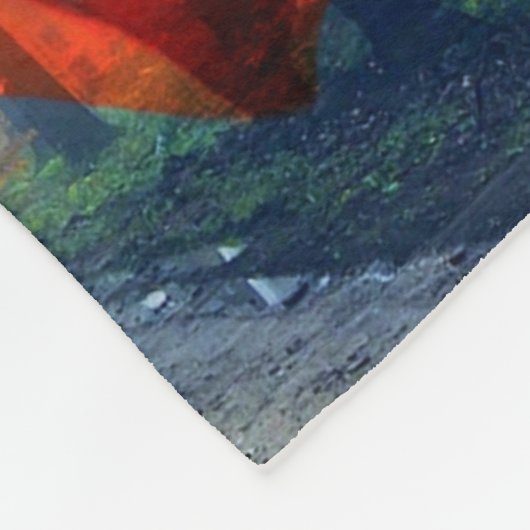 Bald Eagle American Flag Fleecedecke (Ecke)