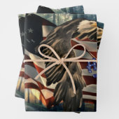 Bald Eagle American Flag Geschenkpapier Set (Beispiel)