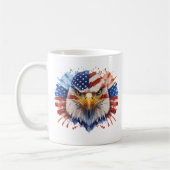 Bald Eagle American Flag Kaffeetasse (Links)