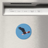 Bald Eagle American Flag Magnet (In Situ (Geschirrspüler))