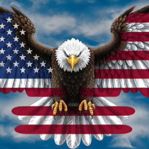 Bald Eagle American Flag Puzzle