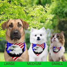 Bald Eagle American Flag Red White & Blue