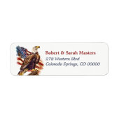 Bald Eagle American Flag Return Address (Vorne)