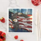 Bald Eagle American Flag Serviette (Beispiel)