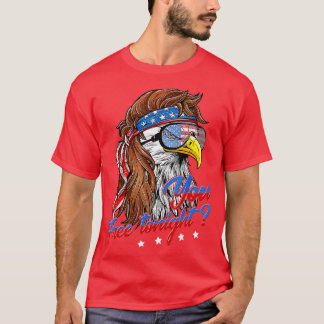 Bald Eagle American Flag Sie Free Heute Happy 4t T-Shirt