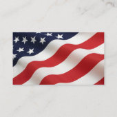 Bald Eagle American Flag Visitenkarte (Rückseite)