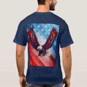 Bald Eagle American Patriots T-Shirt (Rückseite)