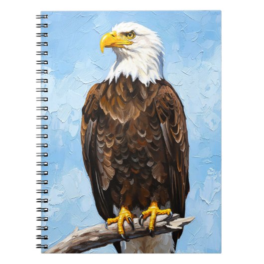 Bald Eagle Art Notebook |American Wildlife Journal Notizblock (Vorderseite)