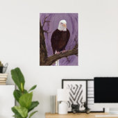 Bald Eagle Art Print Poster (Heimbüro)
