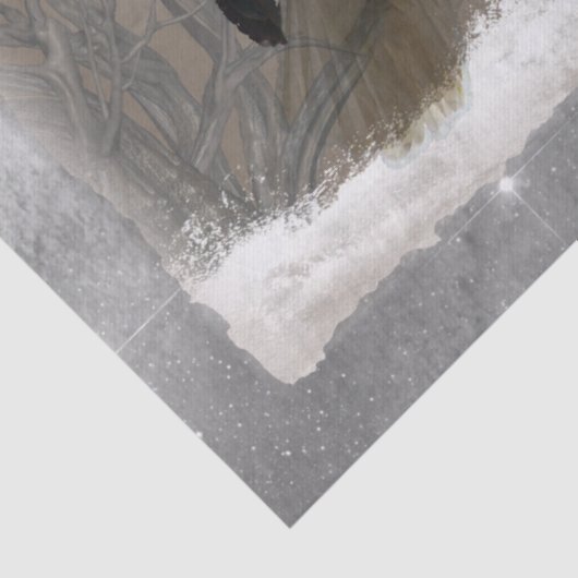 Bald Eagle Artwork Decoupage Seidenpapier (Detail)