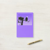 Bald Eagle at Sunset - Original Wildlife Post-it Klebezettel (Auf Schreibtisch)