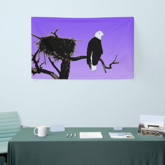 Bald Eagle at Sunset - Ursprüngliche Naturkunde Banner (Messeveranstaltung)