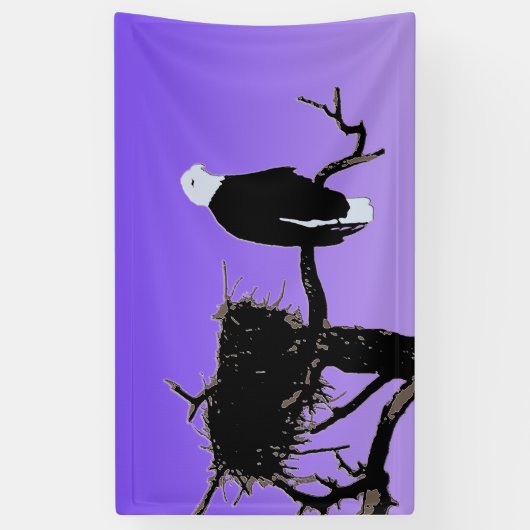 Bald Eagle at Sunset - Ursprüngliche Naturkunde Banner (Vertikal)