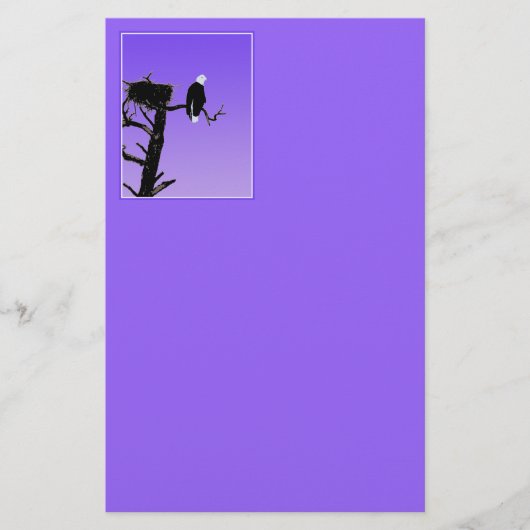 Bald Eagle at Sunset - Ursprüngliche Naturkunde Briefpapier (Vorderseite)