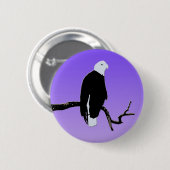 Bald Eagle at Sunset - Ursprüngliche Naturkunde Button (Vorne & Hinten)