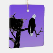 Bald Eagle at Sunset - Ursprüngliche Naturkunde Keramikornament (Rechts)